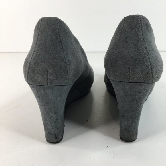 Rockport Suede Gray Wedges Heel Size 8 - Picture 6 of 10